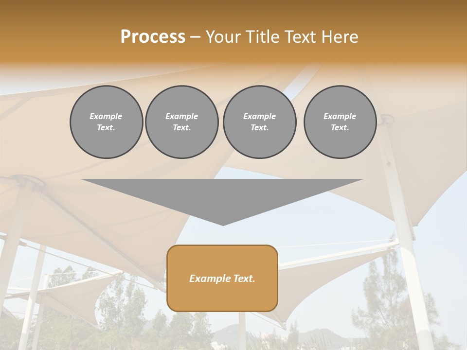 A Group Of Umbrellas With A Blue Sky In The Background PowerPoint Template