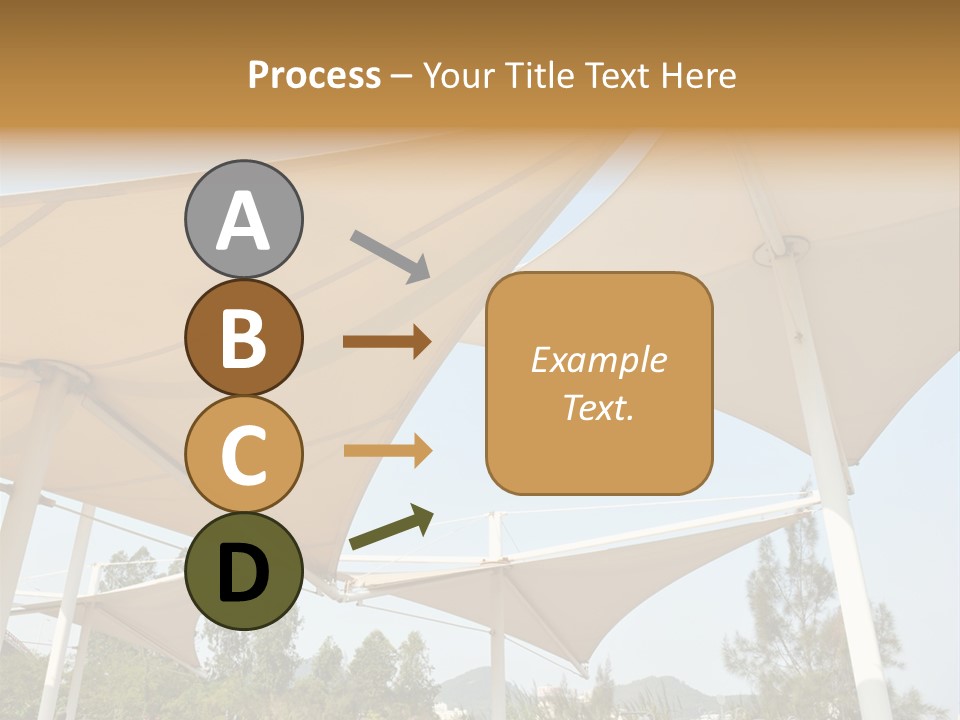 A Group Of Umbrellas With A Blue Sky In The Background PowerPoint Template