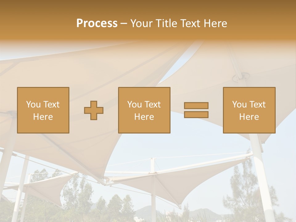 A Group Of Umbrellas With A Blue Sky In The Background PowerPoint Template