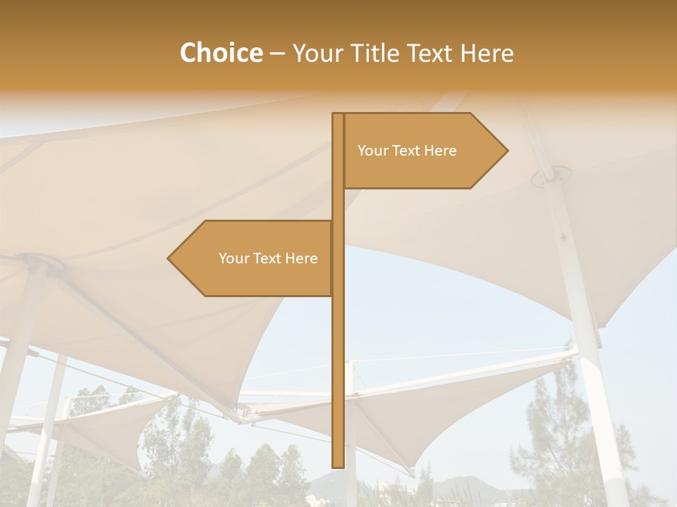 A Group Of Umbrellas With A Blue Sky In The Background PowerPoint Template