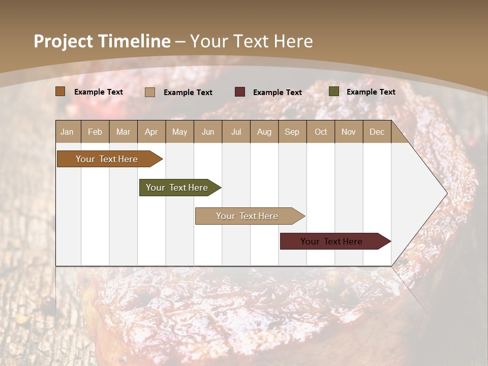 Two Steaks On A Cutting Board With Parsley PowerPoint Template
