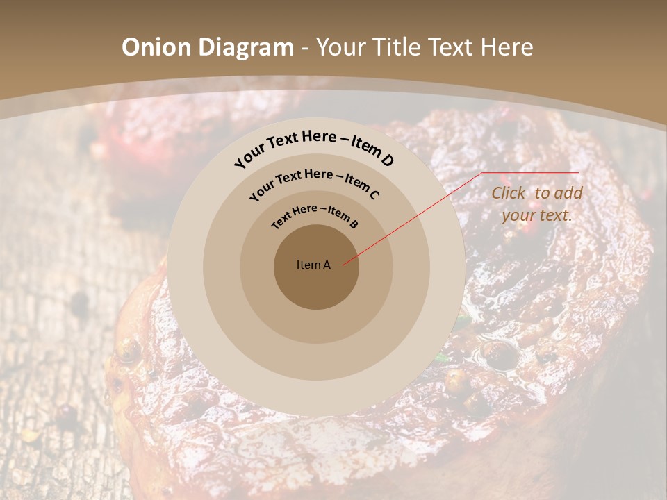 Two Steaks On A Cutting Board With Parsley PowerPoint Template