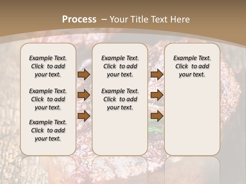Two Steaks On A Cutting Board With Parsley PowerPoint Template