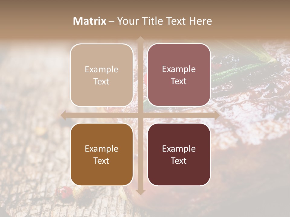 A Piece Of Meat With A Sprig Of Rosemary On Top Of It PowerPoint Template