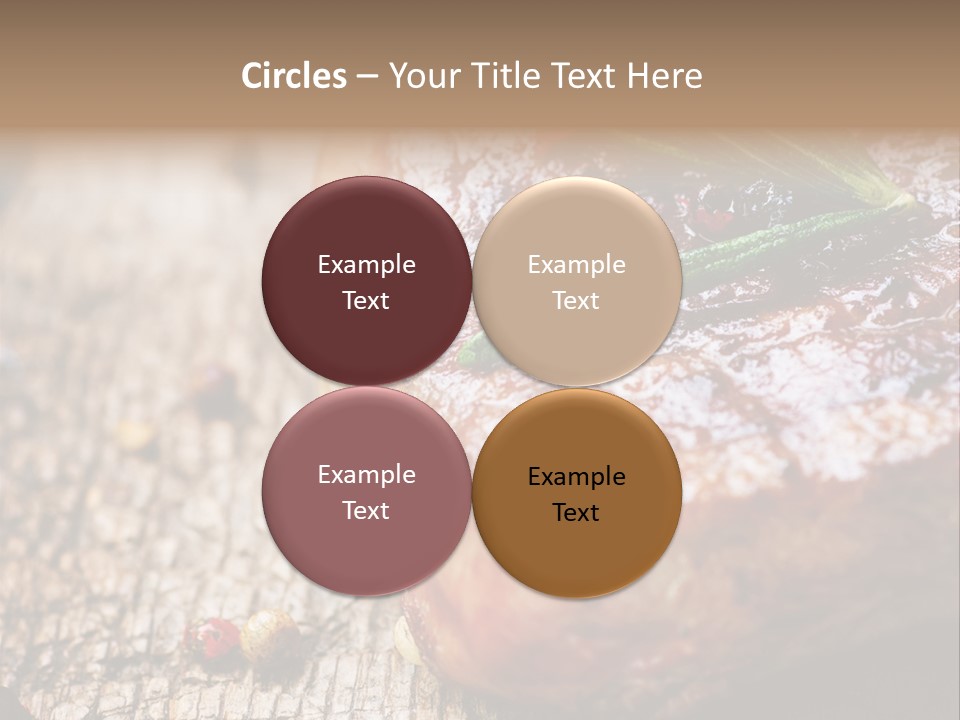 A Piece Of Meat With A Sprig Of Rosemary On Top Of It PowerPoint Template