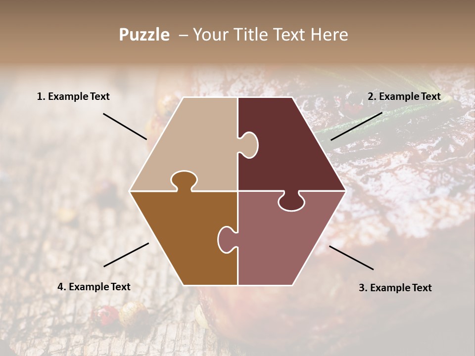 A Piece Of Meat With A Sprig Of Rosemary On Top Of It PowerPoint Template