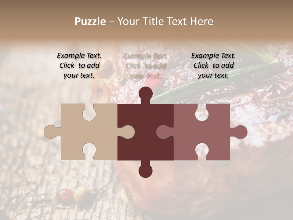 A Piece Of Meat With A Sprig Of Rosemary On Top Of It PowerPoint Template