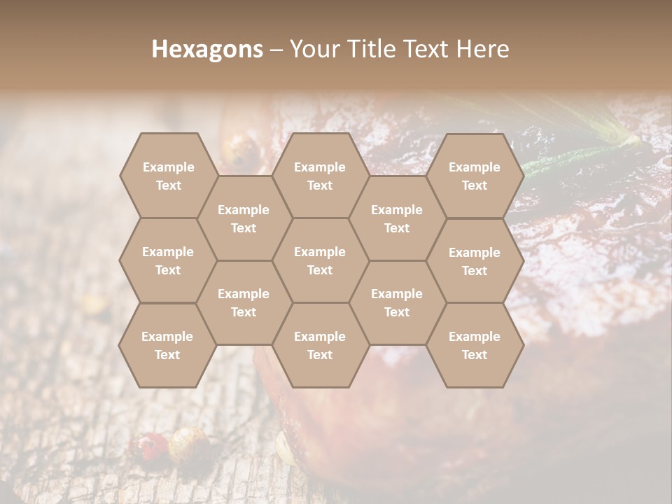 A Piece Of Meat With A Sprig Of Rosemary On Top Of It PowerPoint Template