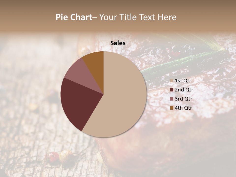 A Piece Of Meat With A Sprig Of Rosemary On Top Of It PowerPoint Template