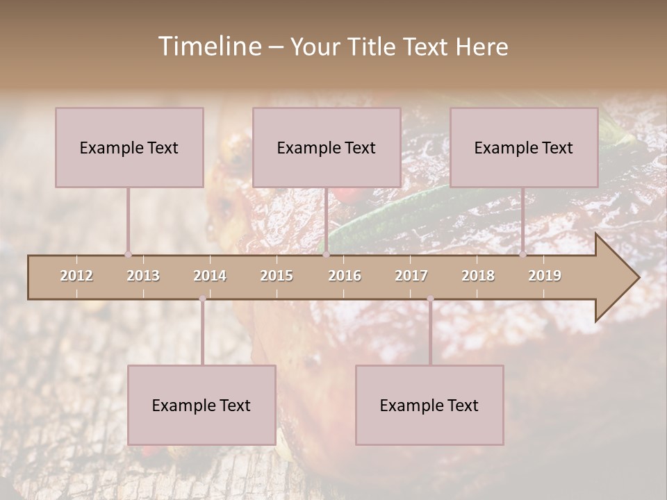 A Piece Of Meat With A Sprig Of Rosemary On Top Of It PowerPoint Template