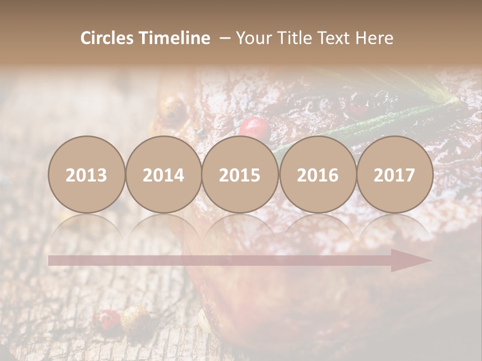 A Piece Of Meat With A Sprig Of Rosemary On Top Of It PowerPoint Template