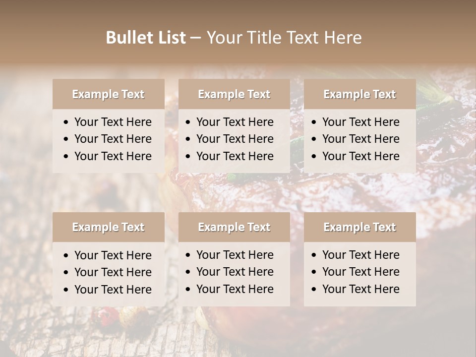A Piece Of Meat With A Sprig Of Rosemary On Top Of It PowerPoint Template