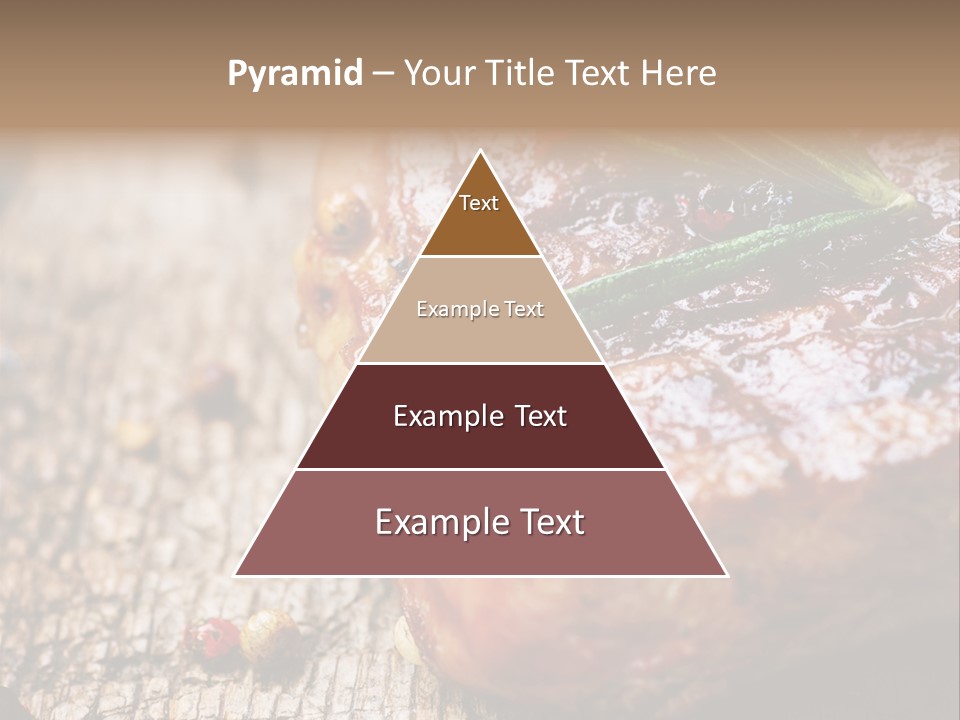 A Piece Of Meat With A Sprig Of Rosemary On Top Of It PowerPoint Template
