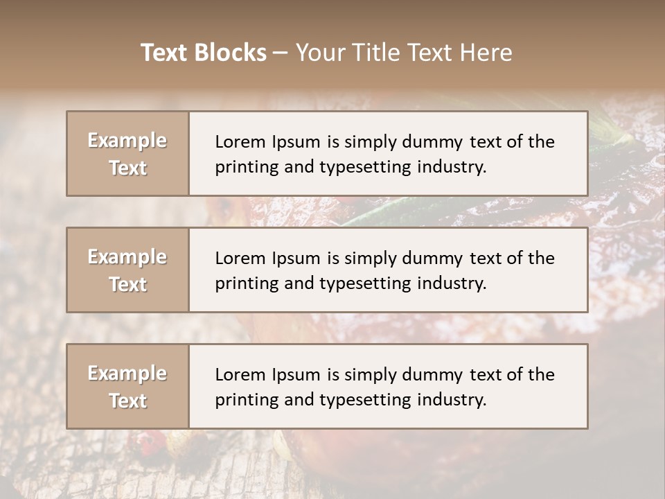 A Piece Of Meat With A Sprig Of Rosemary On Top Of It PowerPoint Template