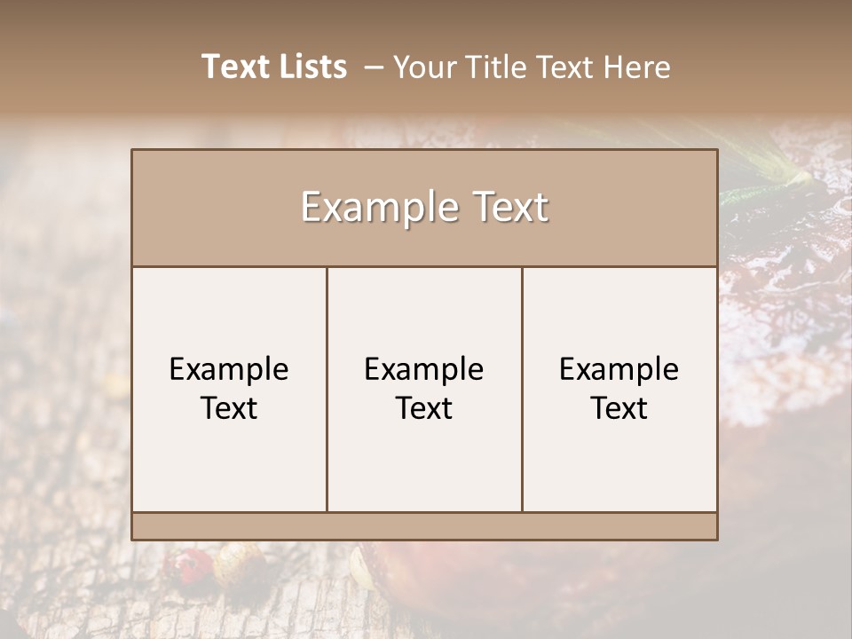 A Piece Of Meat With A Sprig Of Rosemary On Top Of It PowerPoint Template