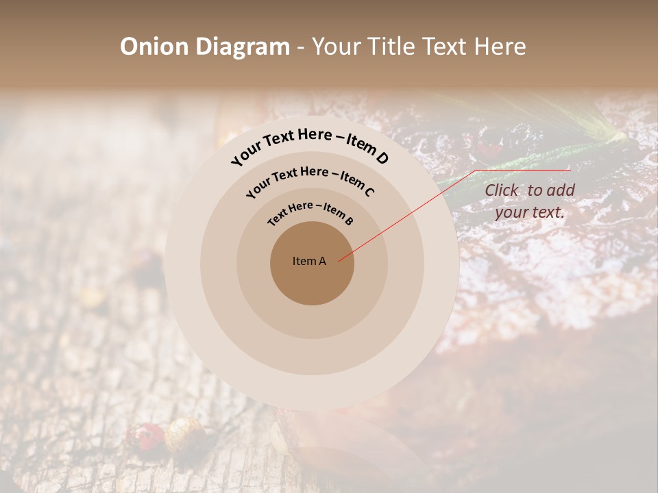 A Piece Of Meat With A Sprig Of Rosemary On Top Of It PowerPoint Template