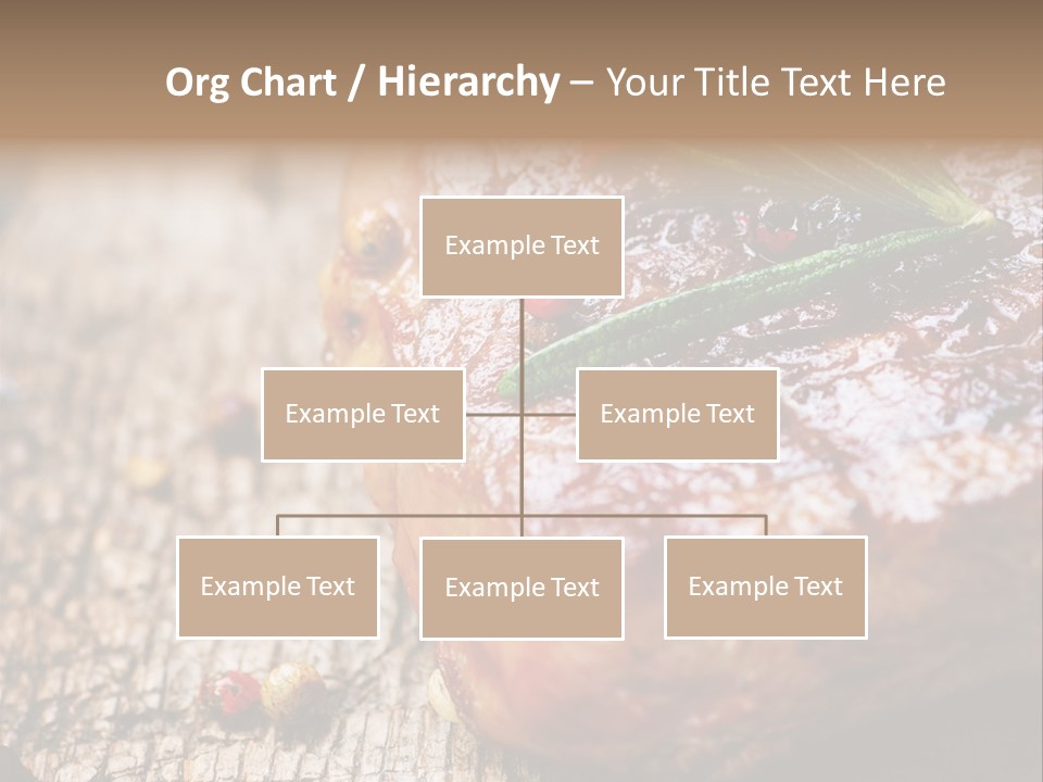 A Piece Of Meat With A Sprig Of Rosemary On Top Of It PowerPoint Template