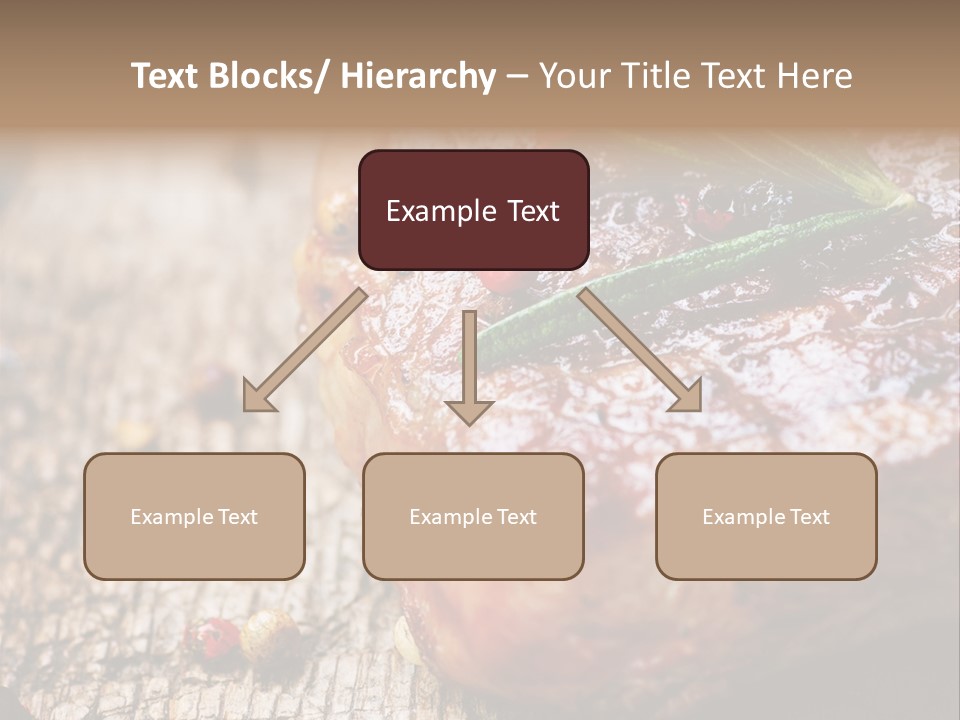 A Piece Of Meat With A Sprig Of Rosemary On Top Of It PowerPoint Template