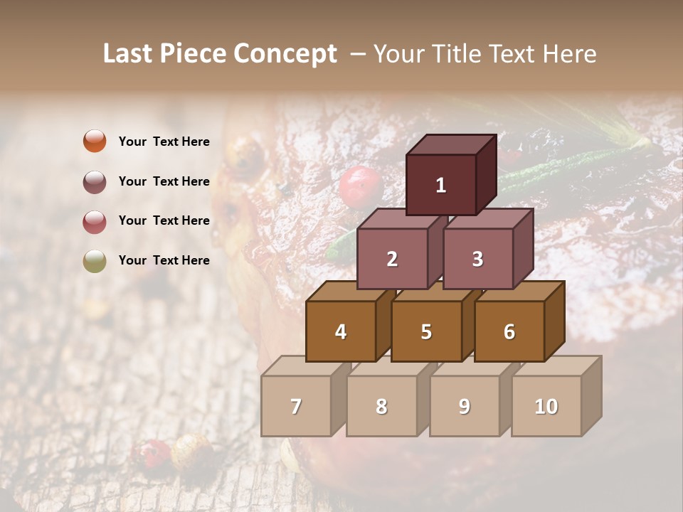 A Piece Of Meat With A Sprig Of Rosemary On Top Of It PowerPoint Template