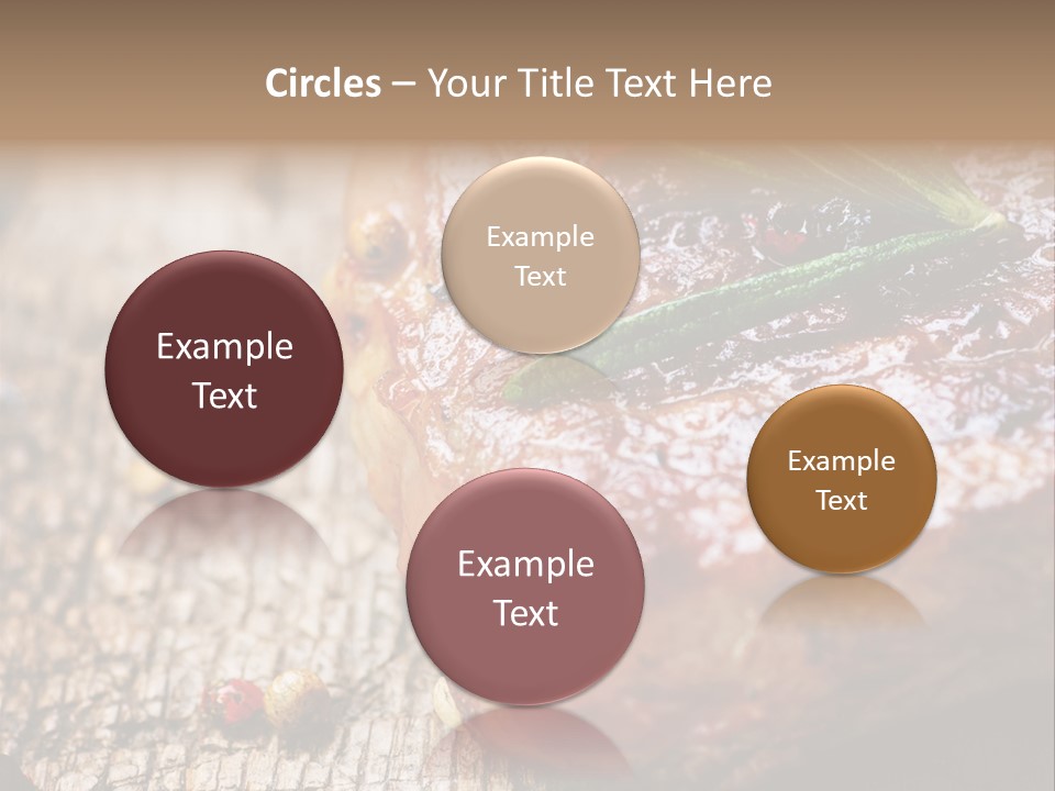 A Piece Of Meat With A Sprig Of Rosemary On Top Of It PowerPoint Template