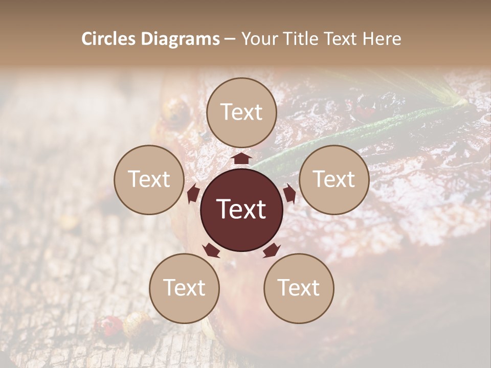 A Piece Of Meat With A Sprig Of Rosemary On Top Of It PowerPoint Template