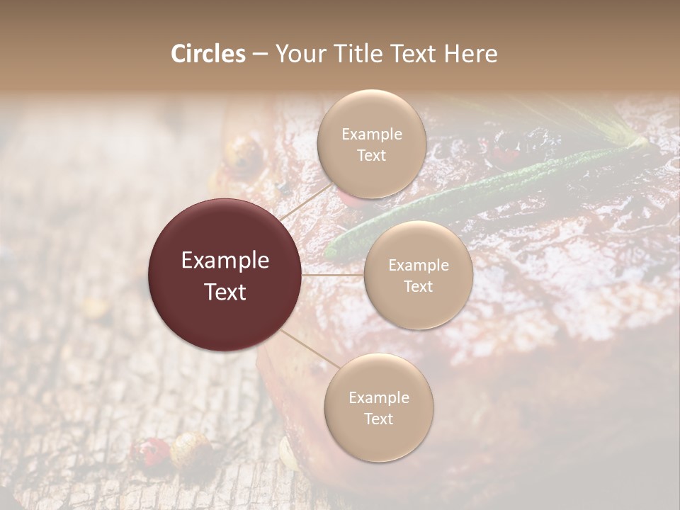 A Piece Of Meat With A Sprig Of Rosemary On Top Of It PowerPoint Template