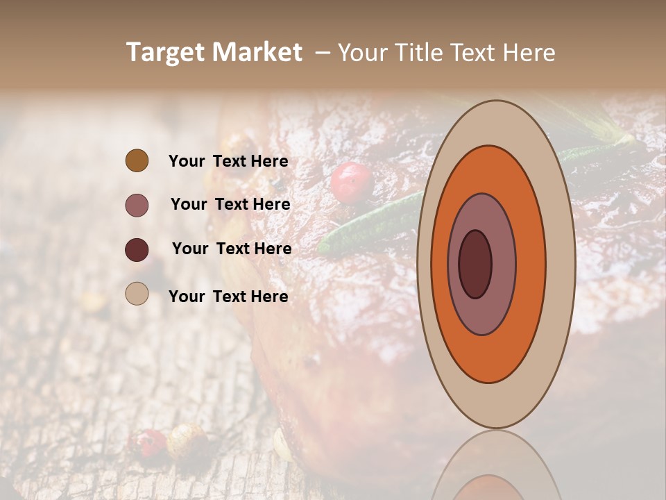 A Piece Of Meat With A Sprig Of Rosemary On Top Of It PowerPoint Template