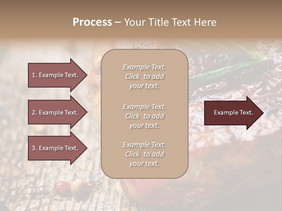 A Piece Of Meat With A Sprig Of Rosemary On Top Of It PowerPoint Template