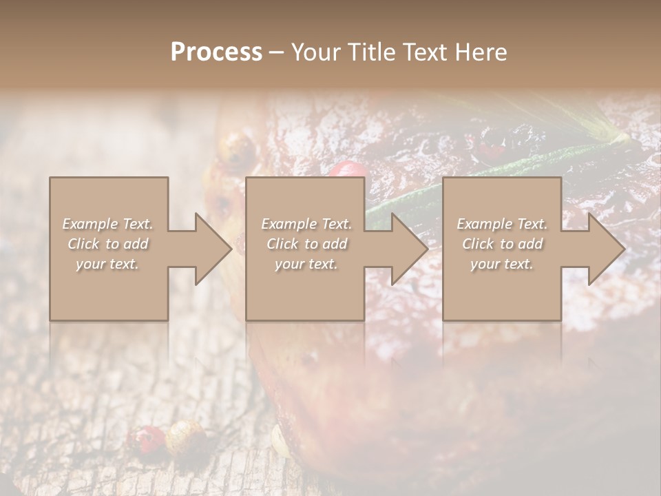 A Piece Of Meat With A Sprig Of Rosemary On Top Of It PowerPoint Template