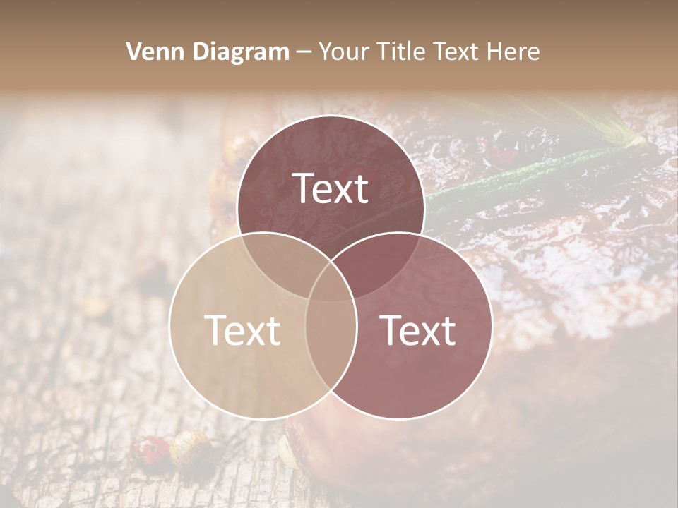 A Piece Of Meat With A Sprig Of Rosemary On Top Of It PowerPoint Template