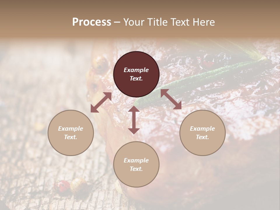A Piece Of Meat With A Sprig Of Rosemary On Top Of It PowerPoint Template