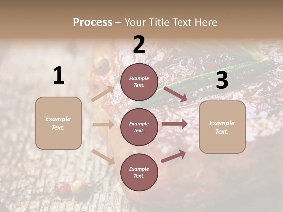 A Piece Of Meat With A Sprig Of Rosemary On Top Of It PowerPoint Template