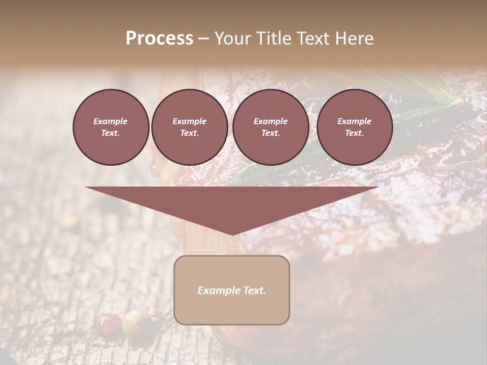 A Piece Of Meat With A Sprig Of Rosemary On Top Of It PowerPoint Template
