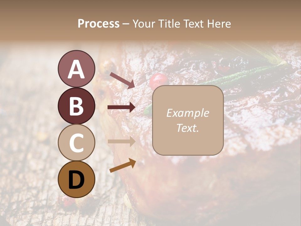 A Piece Of Meat With A Sprig Of Rosemary On Top Of It PowerPoint Template