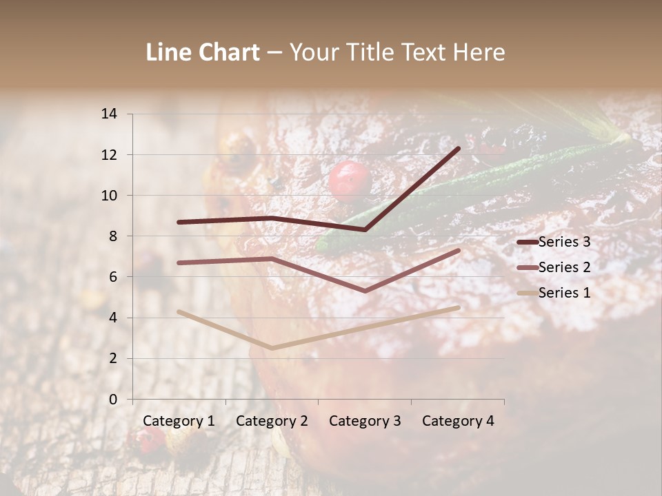A Piece Of Meat With A Sprig Of Rosemary On Top Of It PowerPoint Template
