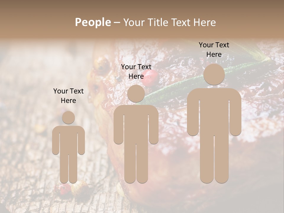 A Piece Of Meat With A Sprig Of Rosemary On Top Of It PowerPoint Template