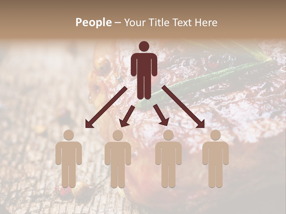 A Piece Of Meat With A Sprig Of Rosemary On Top Of It PowerPoint Template