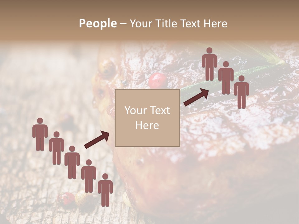 A Piece Of Meat With A Sprig Of Rosemary On Top Of It PowerPoint Template