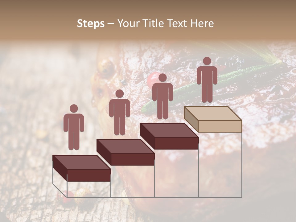 A Piece Of Meat With A Sprig Of Rosemary On Top Of It PowerPoint Template