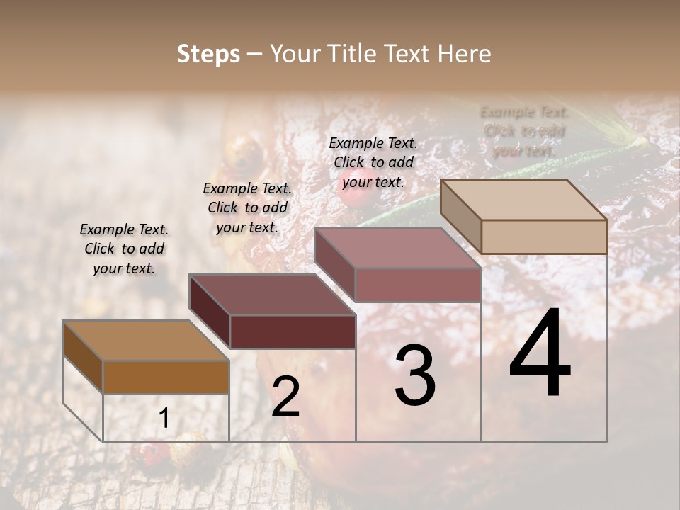 A Piece Of Meat With A Sprig Of Rosemary On Top Of It PowerPoint Template