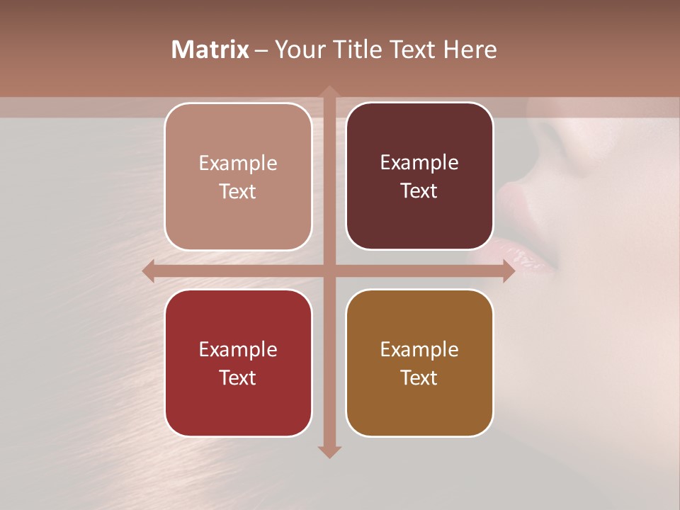 A Beautiful Woman With Long Red Hair Powerpoint Presentation PowerPoint Template