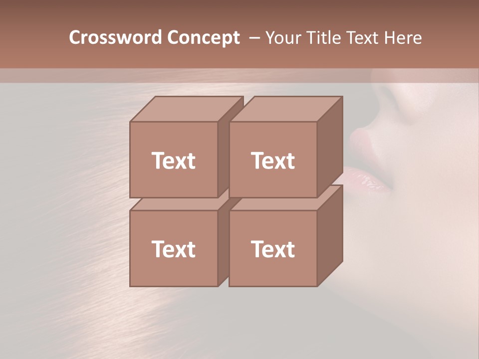 A Beautiful Woman With Long Red Hair Powerpoint Presentation PowerPoint Template