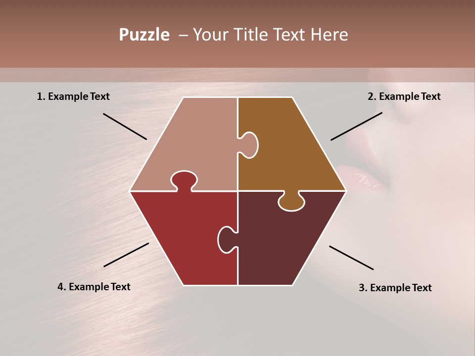 A Beautiful Woman With Long Red Hair Powerpoint Presentation PowerPoint Template