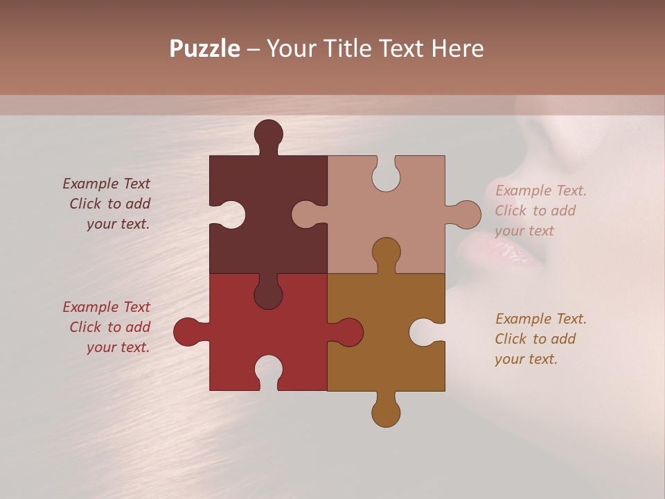 A Beautiful Woman With Long Red Hair Powerpoint Presentation PowerPoint Template