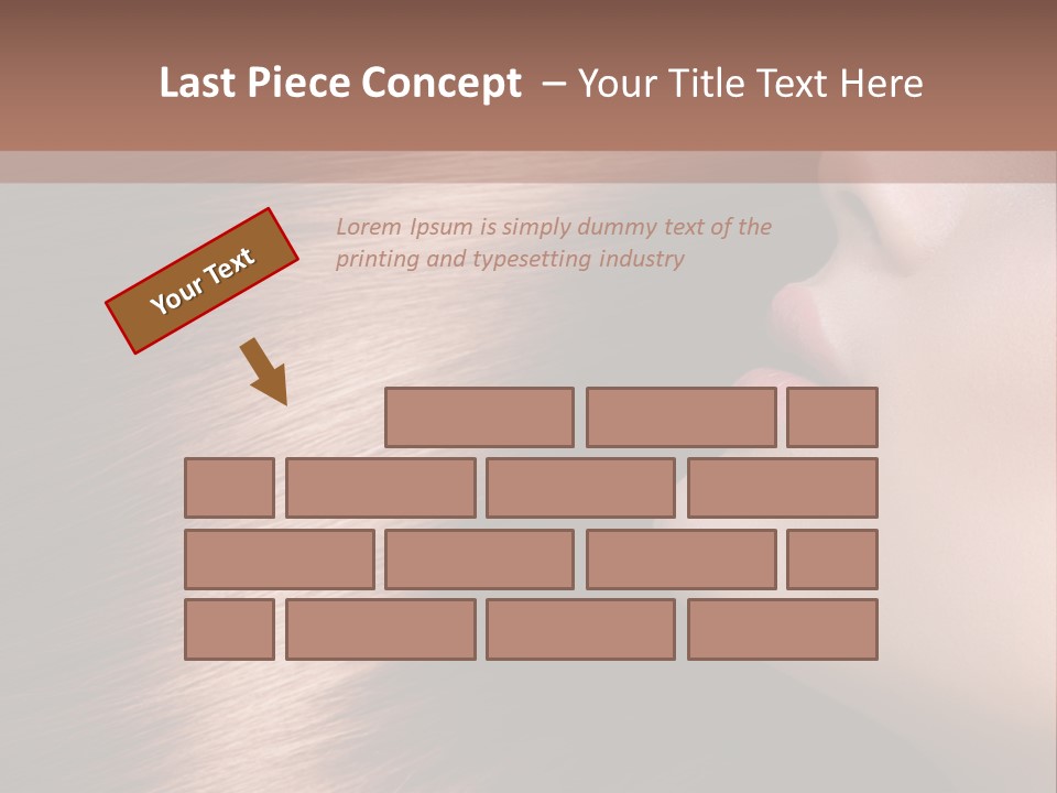 A Beautiful Woman With Long Red Hair Powerpoint Presentation PowerPoint Template