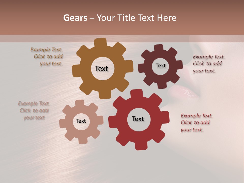 A Beautiful Woman With Long Red Hair Powerpoint Presentation PowerPoint Template