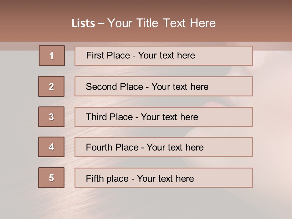 A Beautiful Woman With Long Red Hair Powerpoint Presentation PowerPoint Template