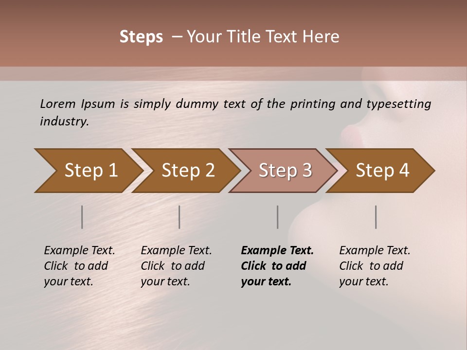 A Beautiful Woman With Long Red Hair Powerpoint Presentation PowerPoint Template