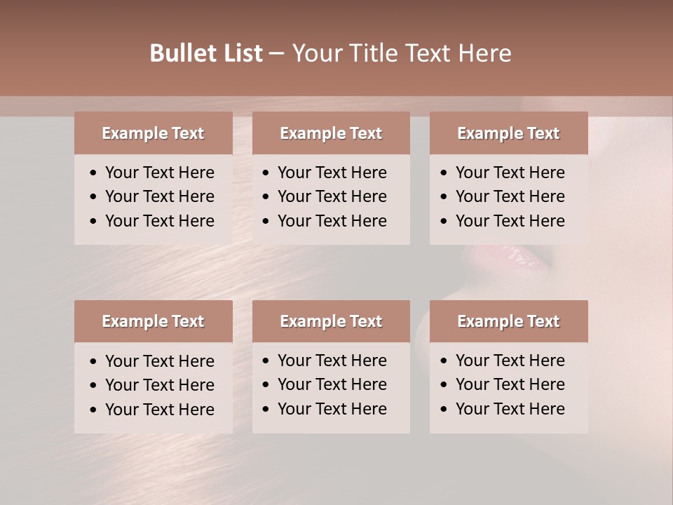 A Beautiful Woman With Long Red Hair Powerpoint Presentation PowerPoint Template