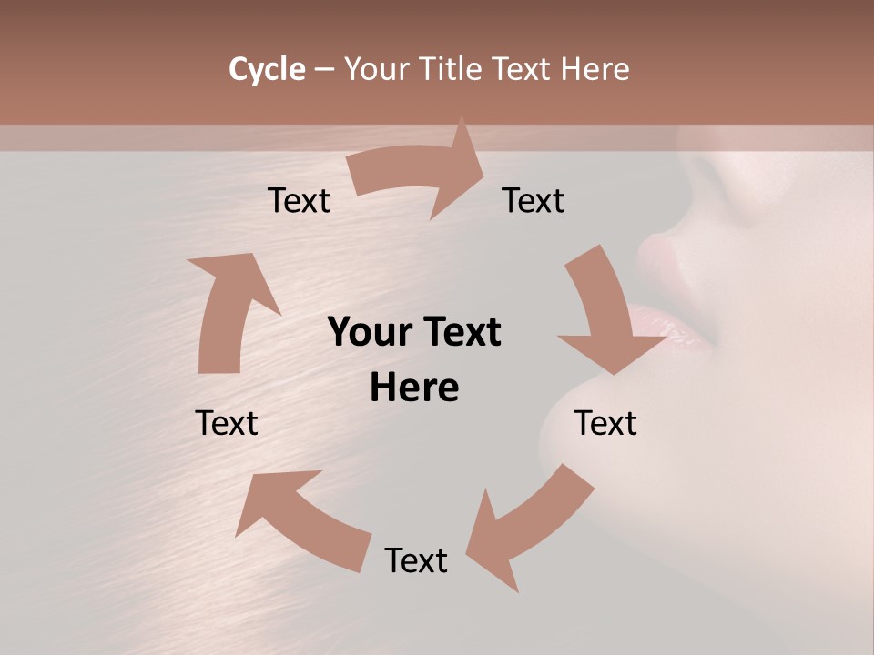 A Beautiful Woman With Long Red Hair Powerpoint Presentation PowerPoint Template